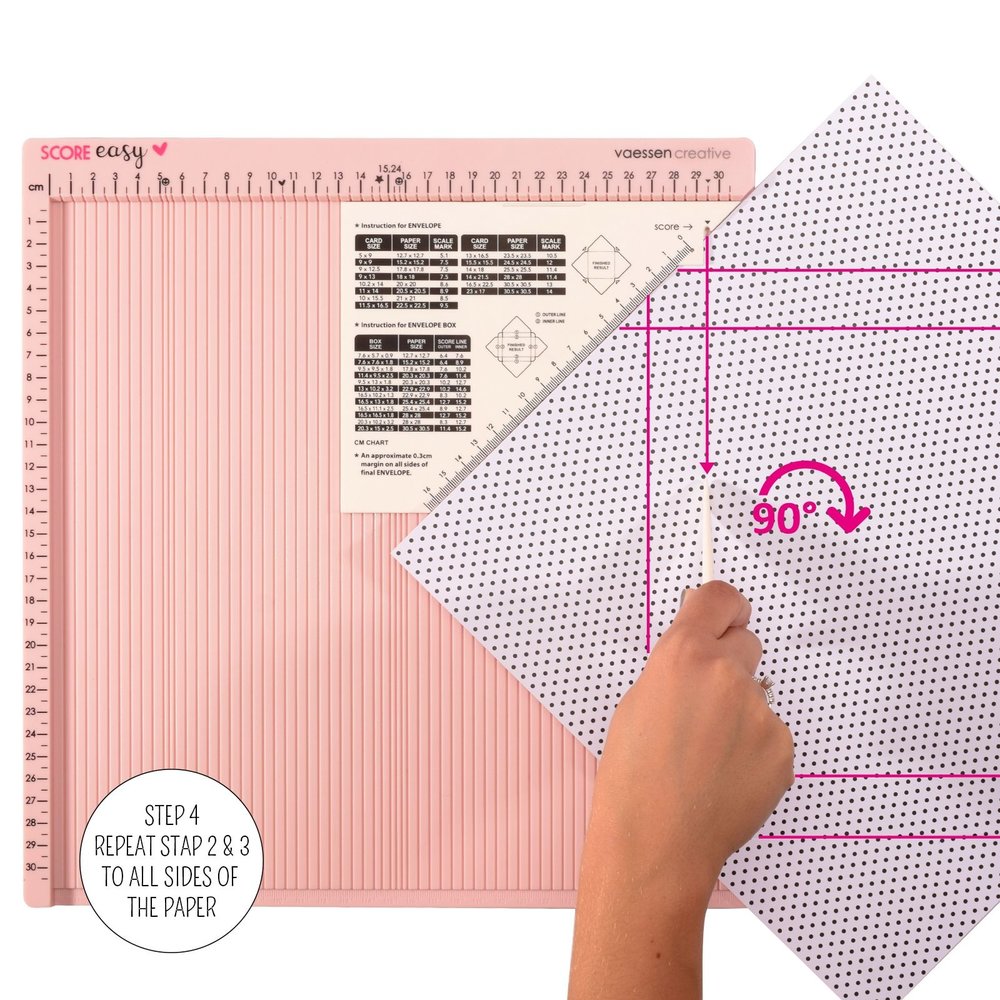 Vaessen Creative Score Easy Scoringboard 30,5x30,5 cm Roze (2137-053)