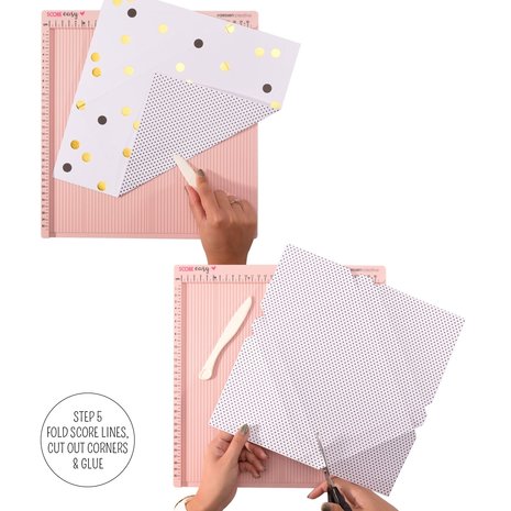 Vaessen Creative Score Easy Scoringboard 30,5x30,5 cm Roze (2137-053)