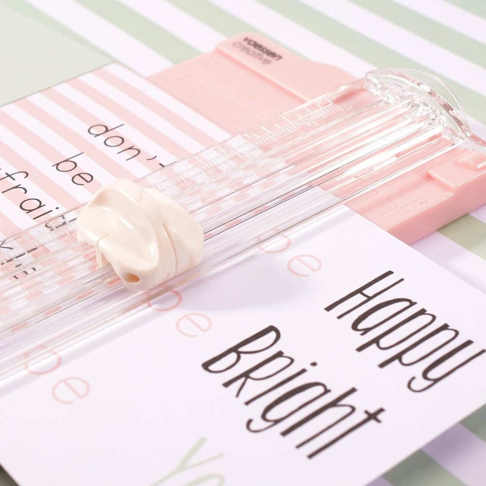 Vaessen Creative Mini Papiersnijder Roze (2137-061)