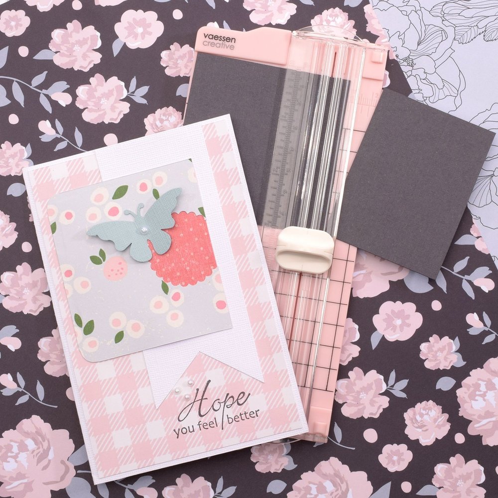 Vaessen Creative Mini Papiersnijder Roze (2137-061)