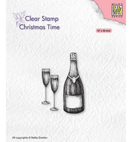 Nellie Snellen Clear Stamp Christmas time Happy New Year (CT039) Nellie Snellen Clear Stamp Christmas time Happy New Year (CT039)