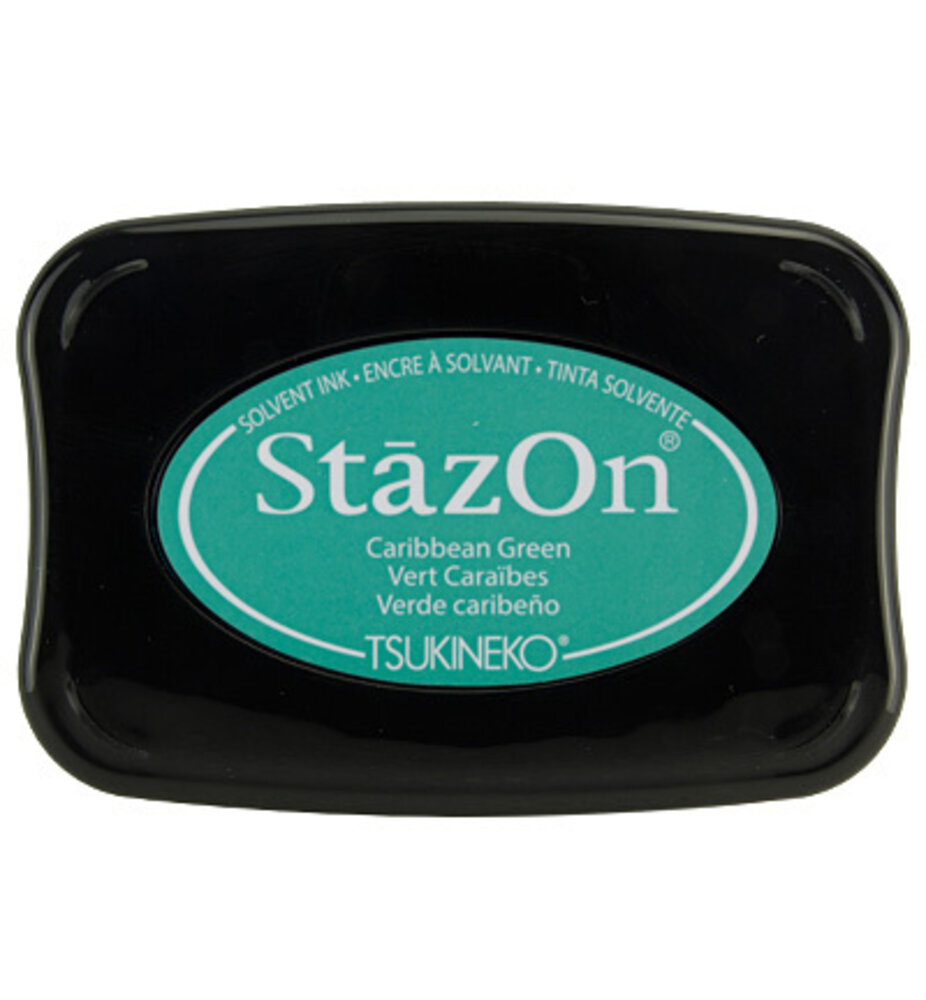 Tsukineko StazOn Carribean Green Solvent Ink Pad (SZ-055)