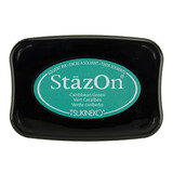 Tsukineko StazOn Carribean Green Solvent Ink Pad (SZ-055) Tsukineko StazOn Carribean Green Solvent Ink Pad (SZ-055)