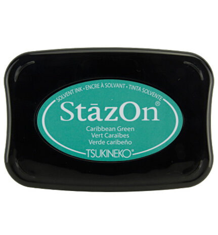 Tsukineko StazOn Carribean Green Solvent Ink Pad (SZ-055)
