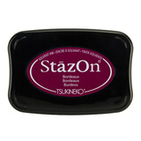 Tsukineko StazOn Bordeaux Solvent Ink Pad (SZ-026) Tsukineko StazOn Bordeaux Solvent Ink Pad (SZ-026)