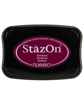Tsukineko StazOn Bordeaux Solvent Ink Pad (SZ-026) Tsukineko StazOn Bordeaux Solvent Ink Pad (SZ-026)
