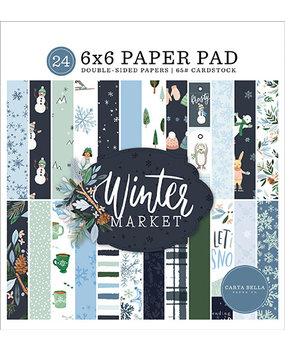 Carta Bella Winter Market 6x6 Inch Paper Pad (CBWM126023) Carta Bella Winter Market 6x6 Inch Paper Pad (CBWM126023)