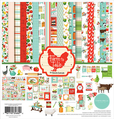 Carta Bella Farm To Table 12x12 Inch Collection Kit (CBFT127016)