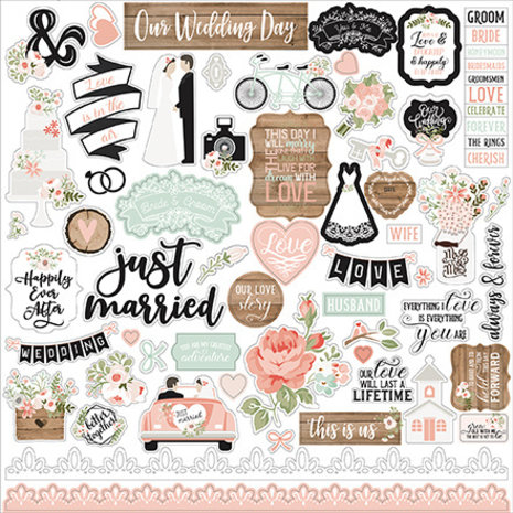 Echo Park Our Wedding 12x12 Inch Collection Kit (OW224016) Echo Park Our Wedding 12x12 Inch Collection Kit (OW224016)