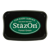 Tsukineko StazOn Forest Green Solvent Ink Pad Tsukineko StazOn Forest Green Solvent Ink Pad