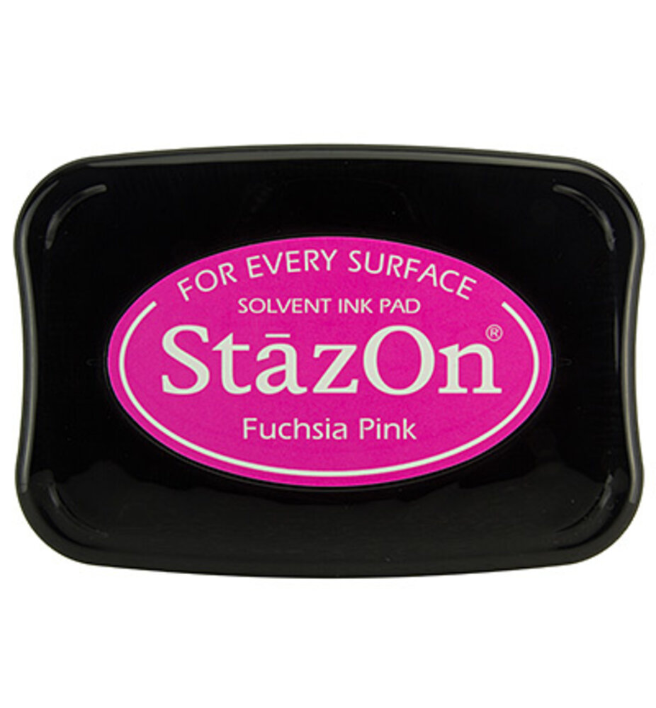 Tsukineko StazOn Fuchsia Pink Solvent Ink Pad Tsukineko StazOn Fuchsia Pink Solvent Ink Pad
