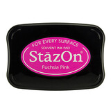 Tsukineko StazOn Fuchsia Pink Solvent Ink Pad Tsukineko StazOn Fuchsia Pink Solvent Ink Pad