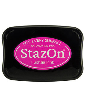 Tsukineko StazOn Fuchsia Pink Solvent Ink Pad Tsukineko StazOn Fuchsia Pink Solvent Ink Pad