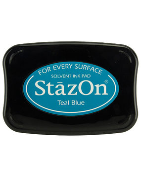 Tsukineko StazOn Teal Blue Solvent Ink Pad Tsukineko StazOn Teal Blue Solvent Ink Pad