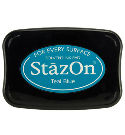Tsukineko StazOn Teal Blue Solvent Ink Pad Tsukineko StazOn Teal Blue Solvent Ink Pad