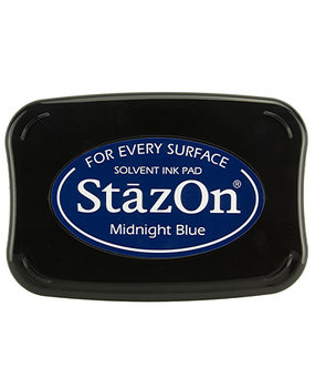 Tsukineko StazOn Midnight Blue Solvent Ink Pad (SZ-62) Tsukineko StazOn Midnight Blue Solvent Ink Pad (SZ-62)