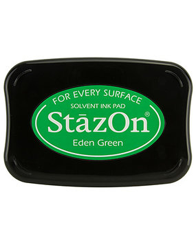 Tsukineko StazOn Eden Green Solvent Ink Pad (SZ-53) Tsukineko StazOn Eden Green Solvent Ink Pad (SZ-53)