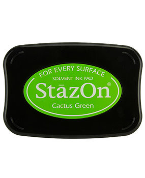 Tsukineko StazOn Cactus Green Solvent Ink Pad (SZ-52) Tsukineko StazOn Cactus Green Solvent Ink Pad (SZ-52)