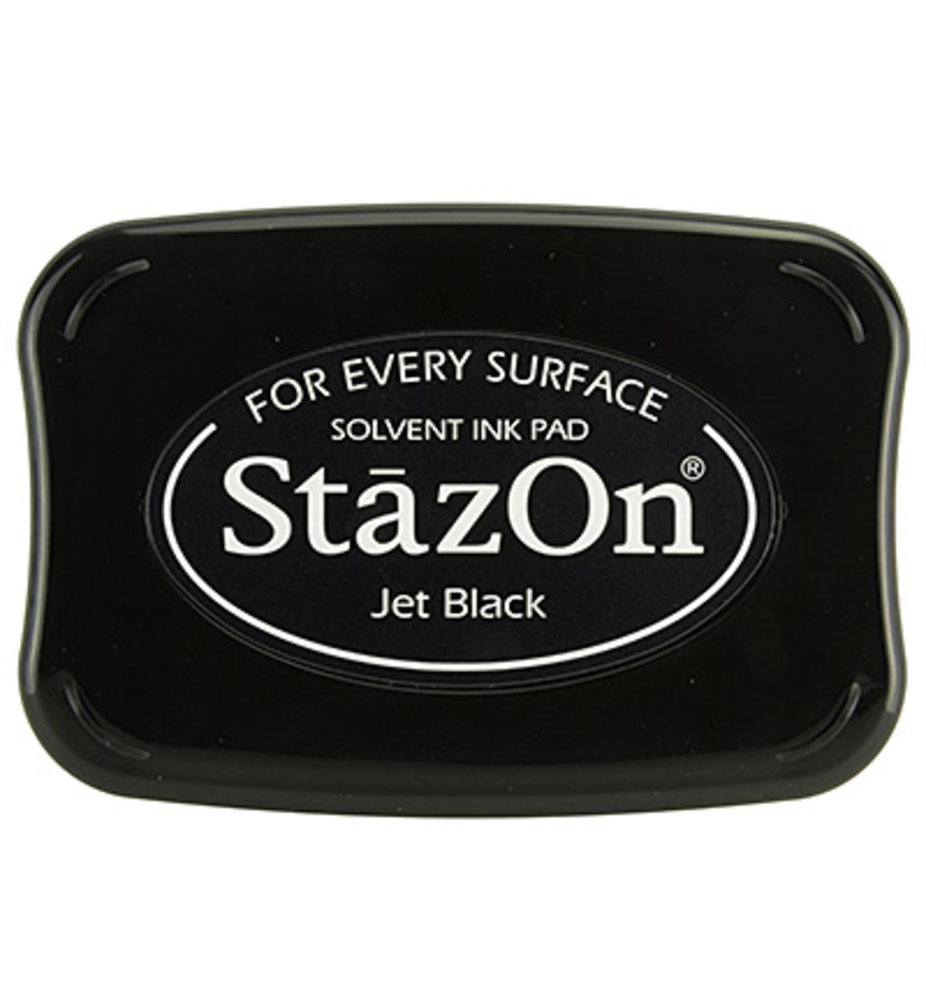 Tsukineko StazOn Jet Black Solvent Ink Pad Tsukineko StazOn Jet Black Solvent Ink Pad