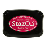 Tsukineko StazOn Blazing Red Solvent Ink Pad Tsukineko StazOn Blazing Red Solvent Ink Pad