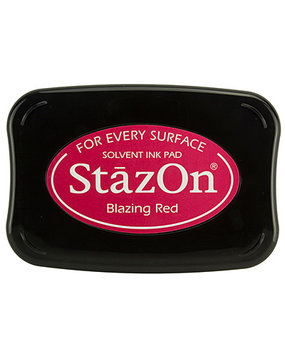 Tsukineko StazOn Blazing Red Solvent Ink Pad Tsukineko StazOn Blazing Red Solvent Ink Pad