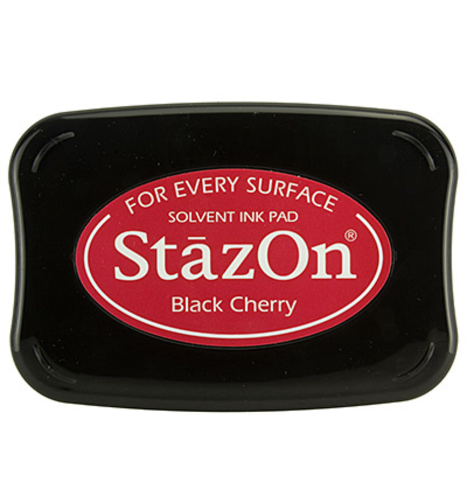 Tsukineko StazOn Black Cherry Solvent Ink Pad Tsukineko StazOn Black Cherry Solvent Ink Pad