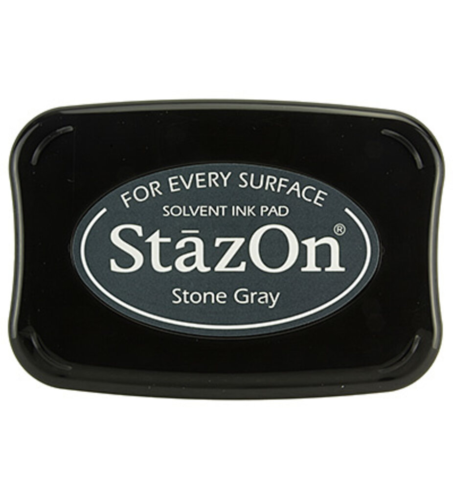 Tsukineko StazOn Stone Gray Solvent Ink Pad Tsukineko StazOn Stone Gray Solvent Ink Pad