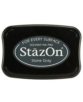 Tsukineko StazOn Stone Gray Solvent Ink Pad Tsukineko StazOn Stone Gray Solvent Ink Pad