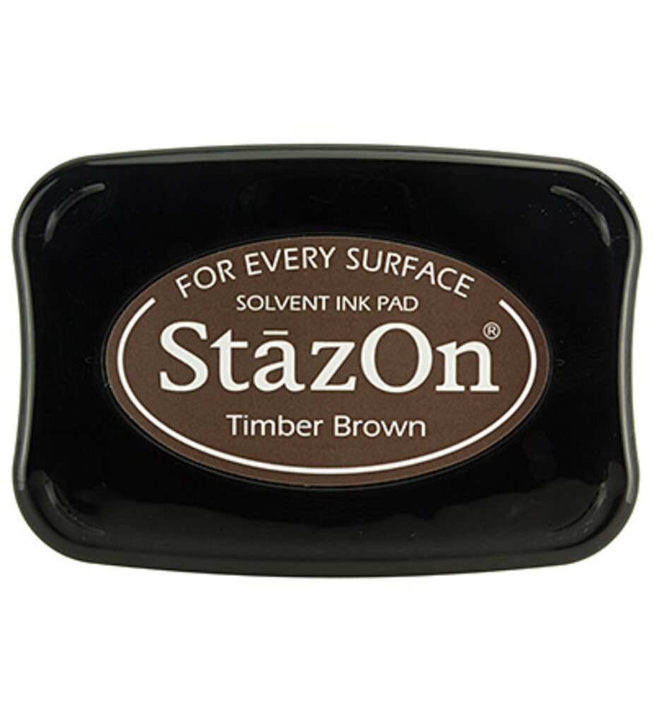 Tsukineko StazOn Timber Brown Solvent Ink Pad
