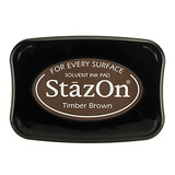 Tsukineko StazOn Timber Brown Solvent Ink Pad Tsukineko StazOn Timber Brown Solvent Ink Pad
