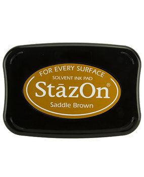 Tsukineko StazOn Saddle Brown Solvent Ink Pad Tsukineko StazOn Saddle Brown Solvent Ink Pad