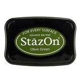 Tsukineko StazOn Olive Green Solvent Ink Pad Tsukineko StazOn Olive Green Solvent Ink Pad