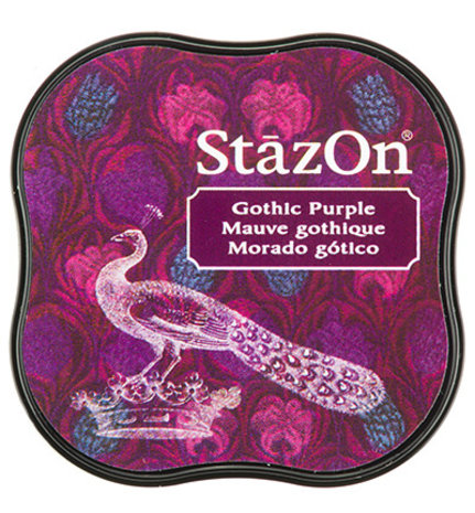 Tsukineko StazOn Gothic Purple Midi Solvent Ink Pad (SZM-13) Tsukineko StazOn Gothic Purple Midi Solvent Ink Pad (SZM-13)