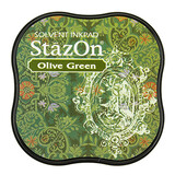 Tsukineko StazOn Olive Green Midi Solvent Ink Pad (SZM-51)
