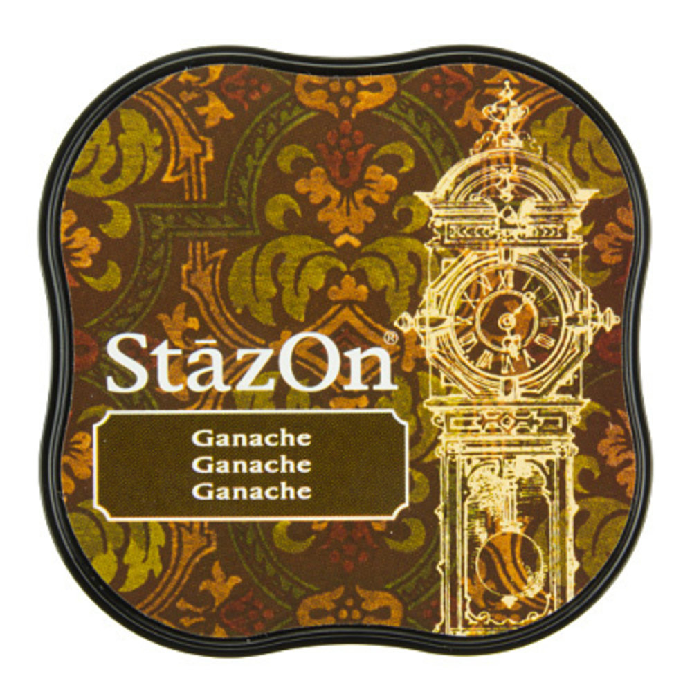 Tsukineko Stazon Midi Pad Ganache: Tampone Inchiostro A Solvente Per Superfici Non Porose, Carta, Metallo, Plastica