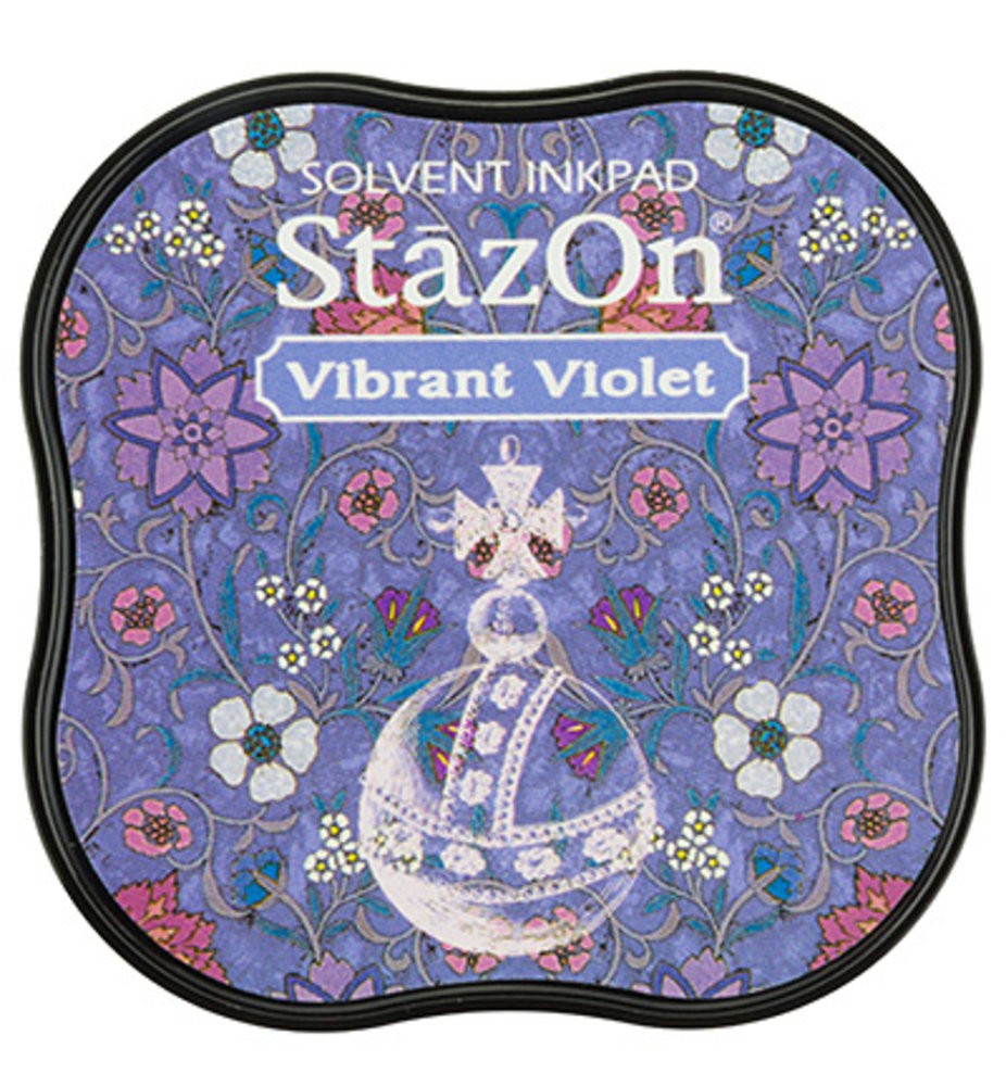 Tsukineko StazOn Vibrant Violet Midi Solvent Ink Pad (SZM-12) Tsukineko StazOn Vibrant Violet Midi Solvent Ink Pad (SZM-12)