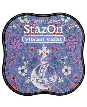 Tsukineko StazOn Vibrant Violet Midi Solvent Ink Pad (SZM-12) Tsukineko StazOn Vibrant Violet Midi Solvent Ink Pad (SZM-12)