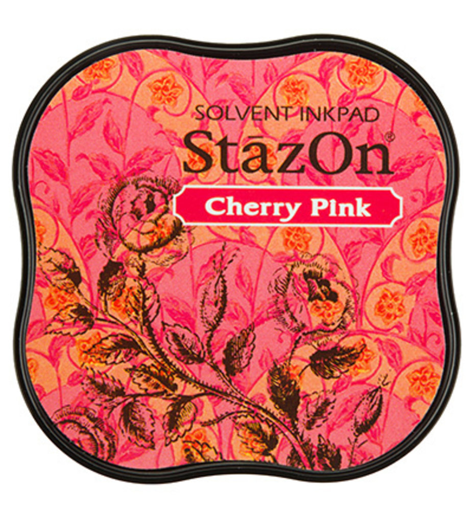 Tsukineko StazOn Cherry Pink Midi Solvent Ink Pad (SZM-81) Tsukineko StazOn Cherry Pink Midi Solvent Ink Pad (SZM-81)