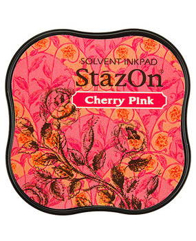 Tsukineko StazOn Cherry Pink Midi Solvent Ink Pad (SZM-81) Tsukineko StazOn Cherry Pink Midi Solvent Ink Pad (SZM-81)