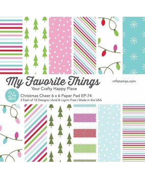 My Favorite Things Christmas Cheer 6x6 Inch Paper Pad (EP-74) My Favorite Things Christmas Cheer 6x6 Inch Paper Pad (EP-74)