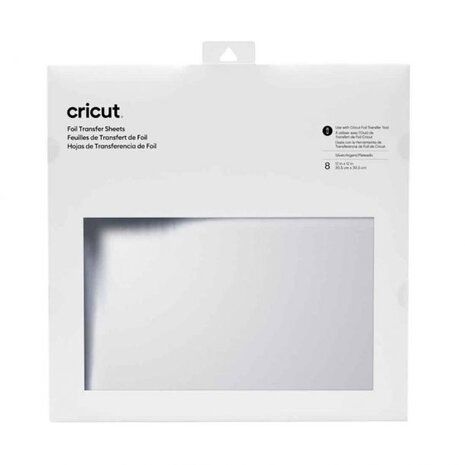 Cricut Foil Transfer Sheets 30x30cm Silver (8pcs) (2008719) Cricut Foil Transfer Sheets 30x30cm Silver (8pcs) (2008719)