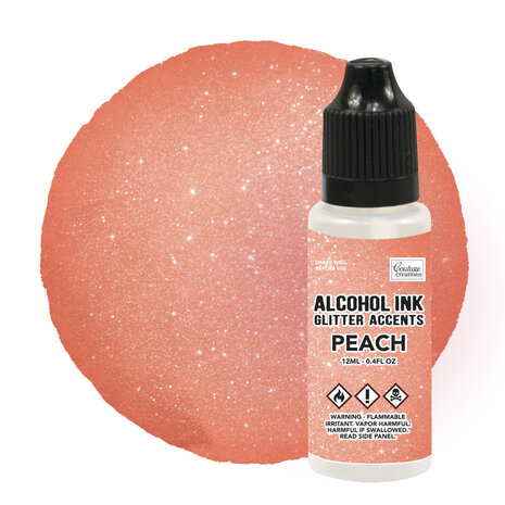 Couture Creations Alcohol Ink Glitter Accents Peach 12ml (CO727664) Couture Creations Alcohol Ink Glitter Accents Peach 12ml (CO727664)