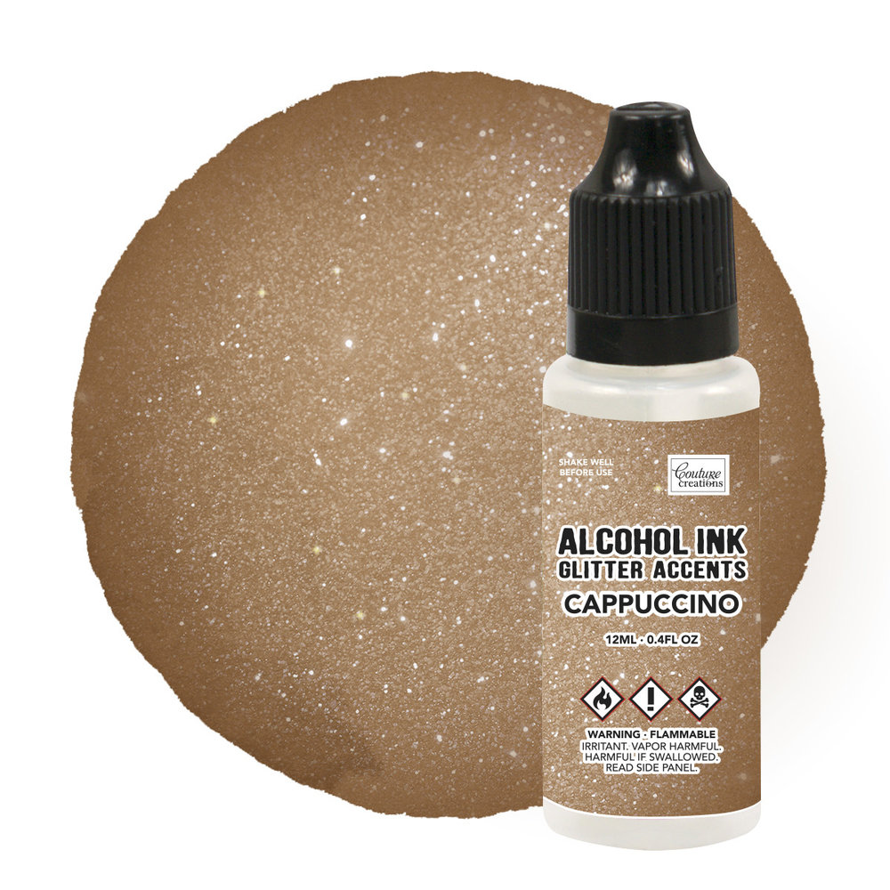 Couture Creations Alcohol Ink Glitter Accents Cappuccino 12ml (CO727674) Couture Creations Alcohol Ink Glitter Accents Cappuccino 12ml (CO727674)