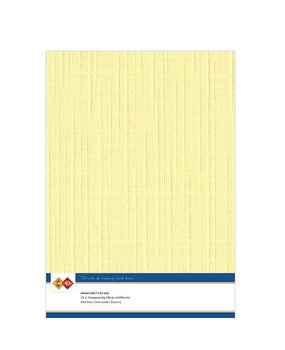 Card Deco Linen Cardstock Yellow 10 Vel A4 (LKK-A404)