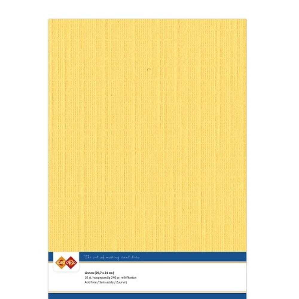 Card Deco Linen Cardstock Ochre 10 Vel A4 (LKK-A405)