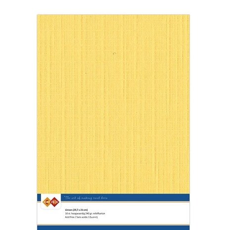 Card Deco Linen Cardstock Ochre 10 Vel A4 (LKK-A405)
