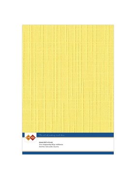 Card Deco Linen Cardstock Bright Yellow 10 Vel A4 (LKK-A406)