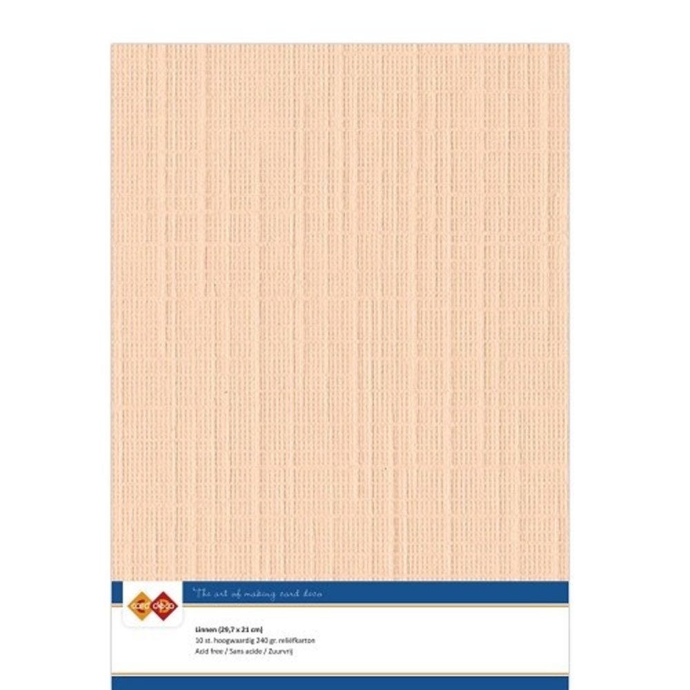 Card Deco Linen Cardstock Salmon 10 Vel A4 (LKK-A409)