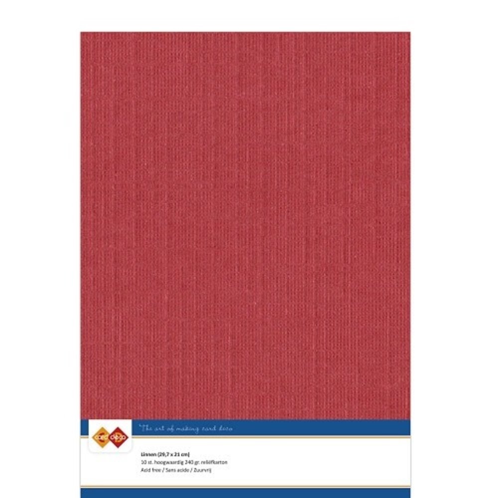 Card Deco Linen Cardstock Red 10 Vel A4 (LKK-A413) Card Deco Linen Cardstock Red 10 Vel A4 (LKK-A413)