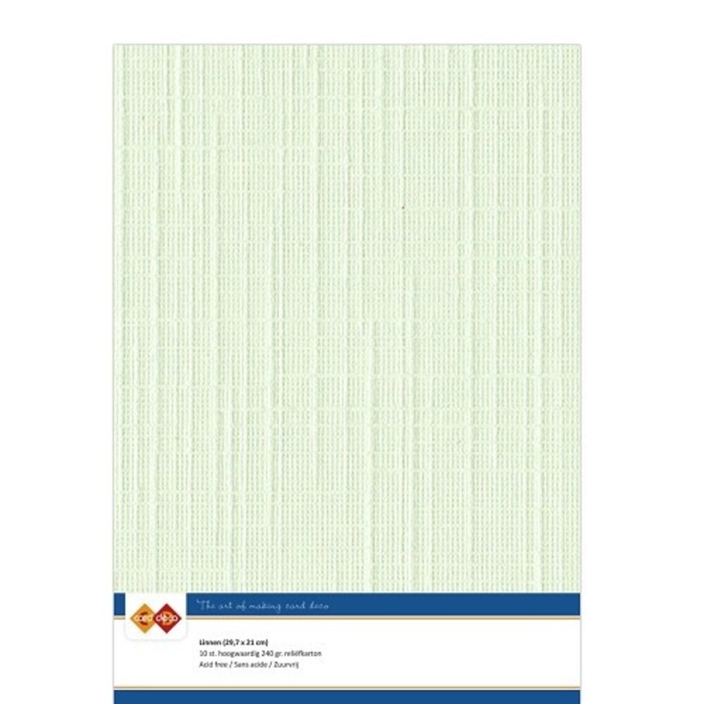 Card Deco Linen Cardstock Light Green 10 Vel A4 (LKK-A419)